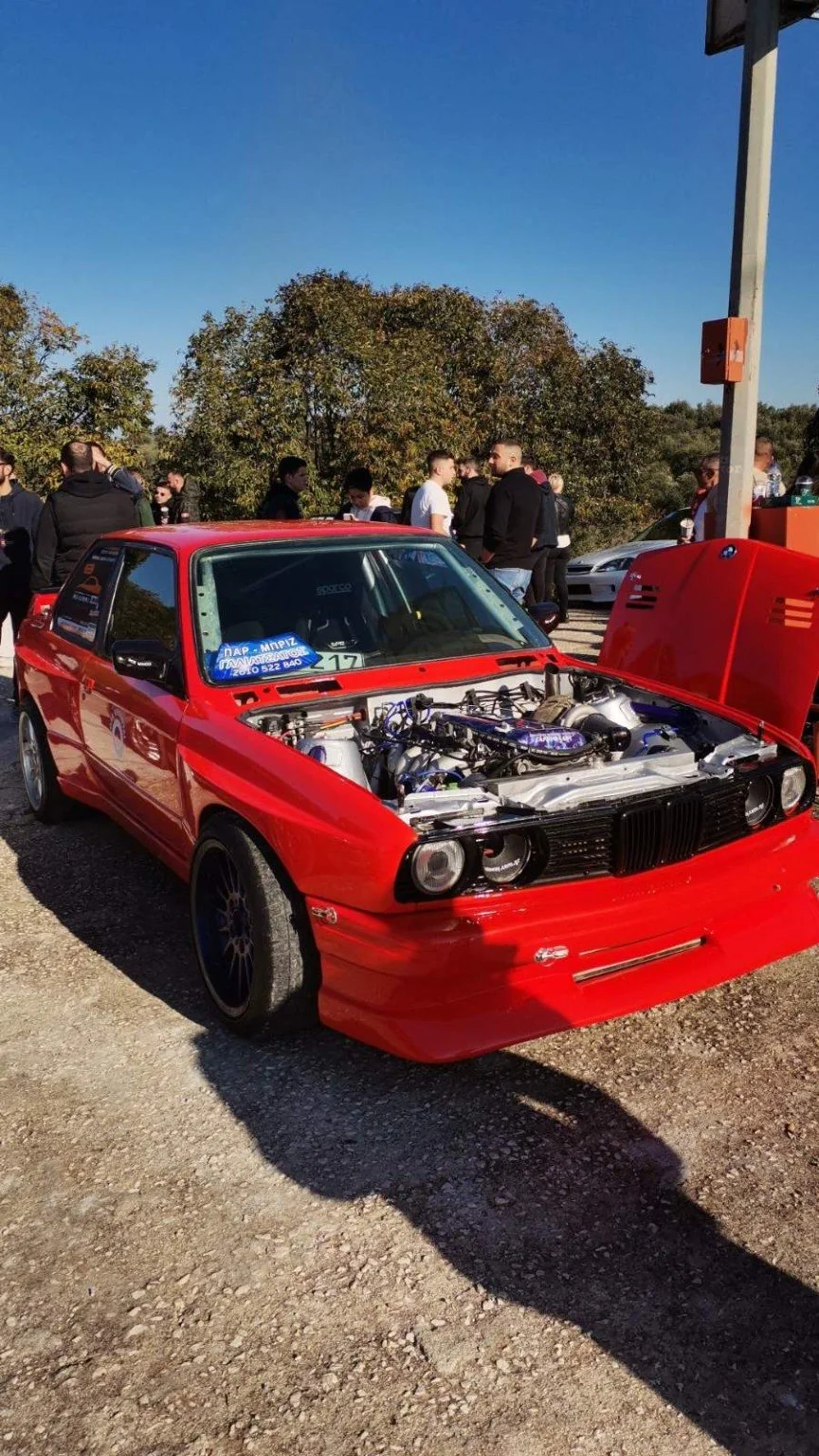 BMW E30 SR20 Turbo σε εκδήλωση drift