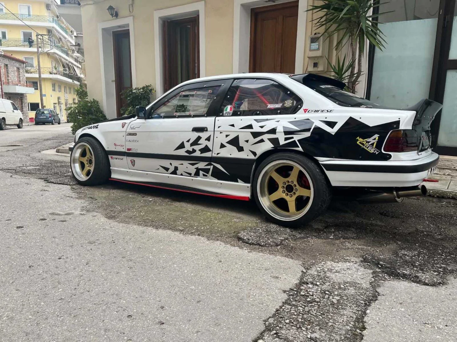 BMW E36 turbo drift car αγωνιστική προετοιμασία