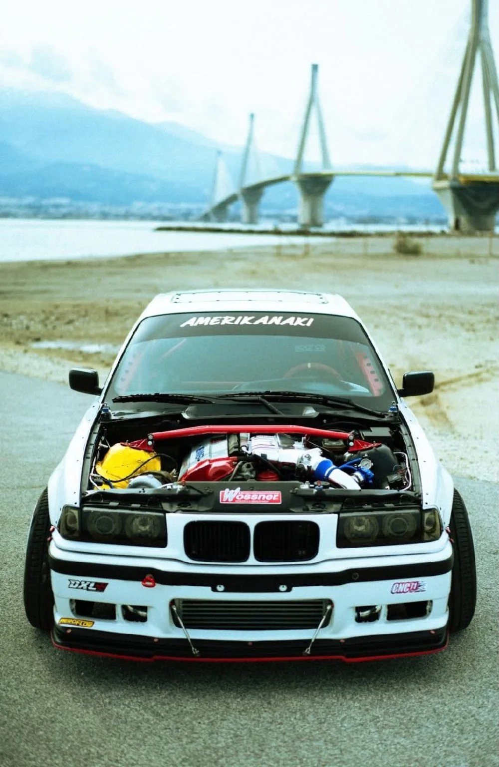 BMW E36 M50 Turbo με front mount intercooler